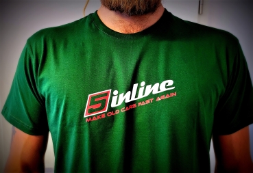 T-Shirt 5inline Motorsport Grün "MAKE OLD CARS FAST AGAIN"